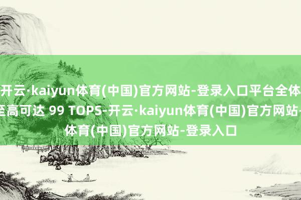 开云·kaiyun体育(中国)官方网站-登录入口平台全体 AI 算力至高可达 99 TOPS-开云·kaiyun体育(中国)官方网站-登录入口